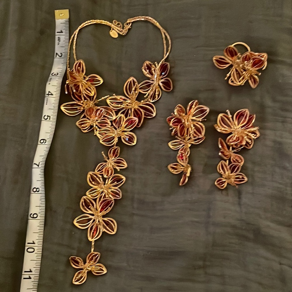 ZARA Necklace, earrings & double ring